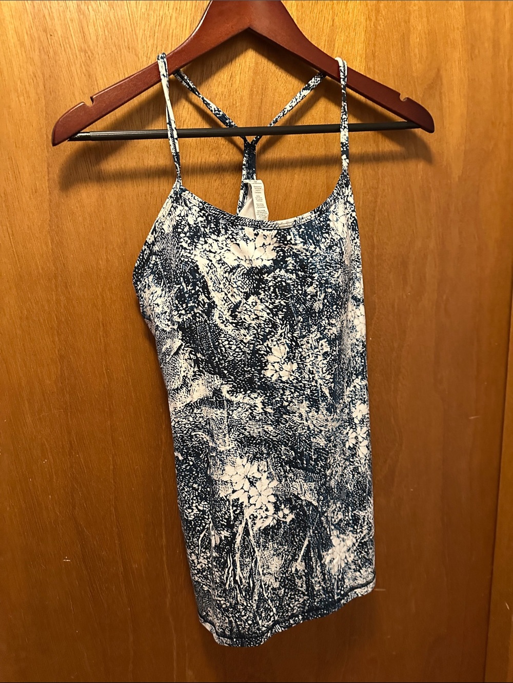 lululemon athletica Navy & White Printed Cami